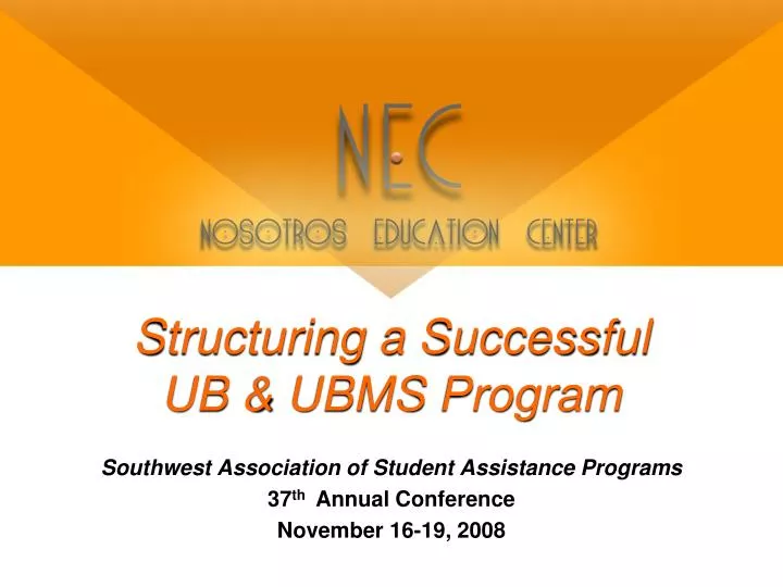 structuring a successful ub ubms program