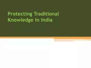 PPT - Traditional Knowledge PowerPoint Presentation, Free Download - ID ...