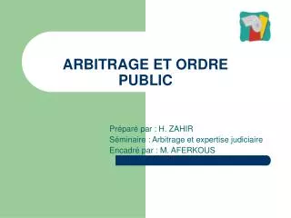 arbitrage et ordre public
