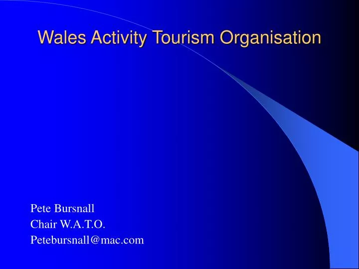 wales activity tourism organisation