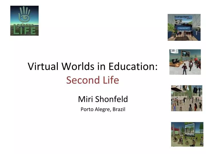 virtual worlds in education second life