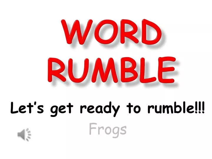 word rumble