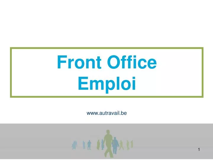 front office emploi