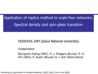 Application of replica method to scale-free networks: Spectral density and spin-glass transition