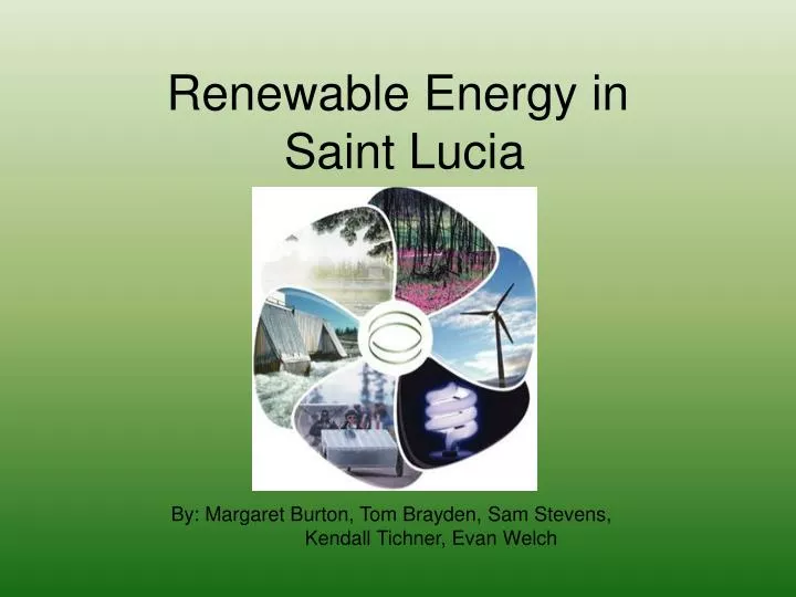 renewable energy in saint lucia