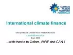 PPT - Climate Finance PowerPoint Presentation, Free Download - ID:3970199