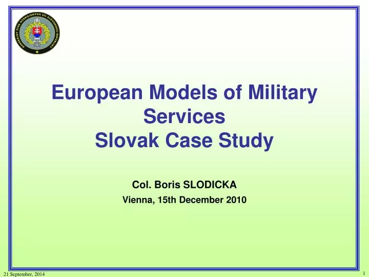 european models of military services slovak case study