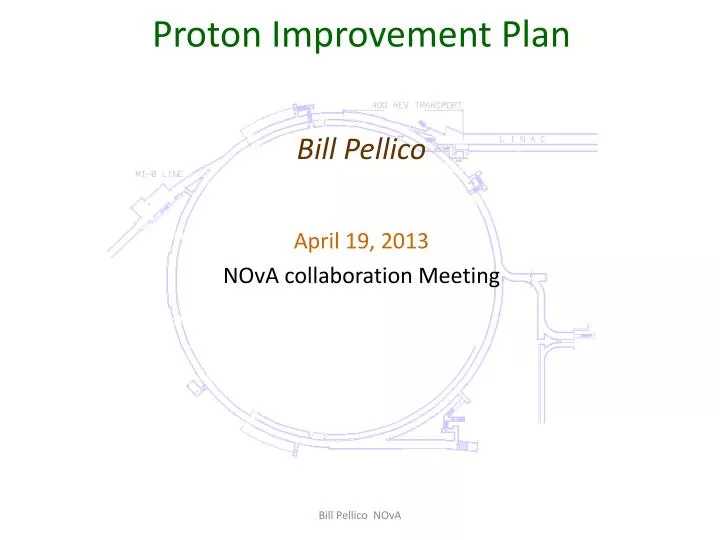 proton improvement plan bill pellico april 19 2013 nova collaboration meeting