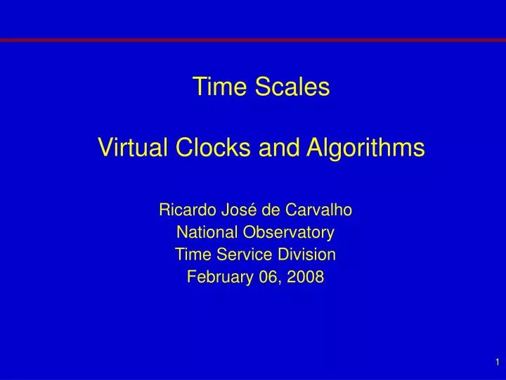 time scales virtual clocks and algorithms