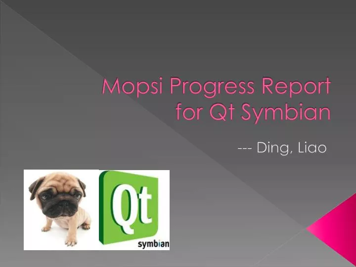 mopsi progress report for qt symbian