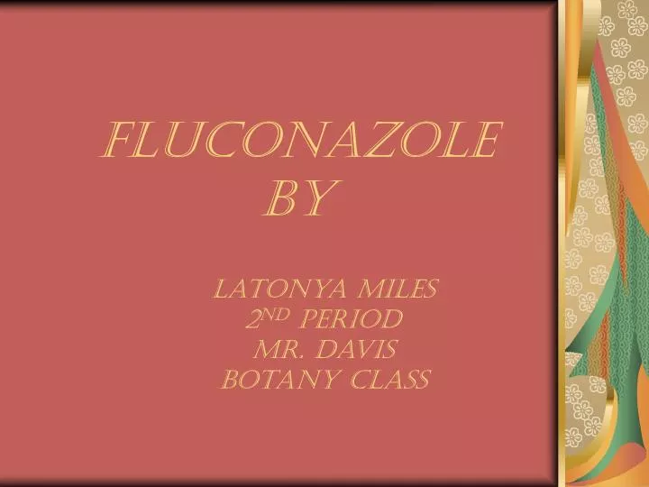 fluconazole by