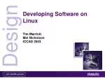 Developing Software on Linux - slide 1