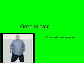 gezond eten
