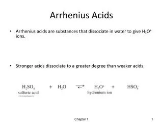 Arrhenius Acids