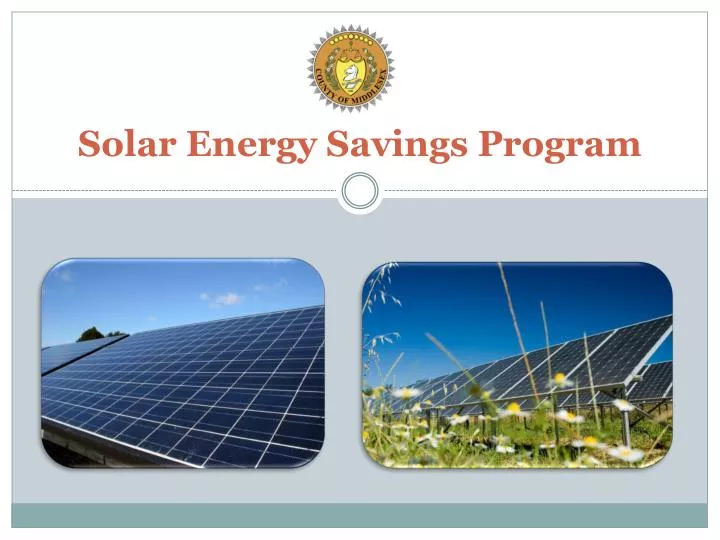 solar energy savings program