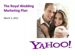 The Royal Wedding Marketing Plan