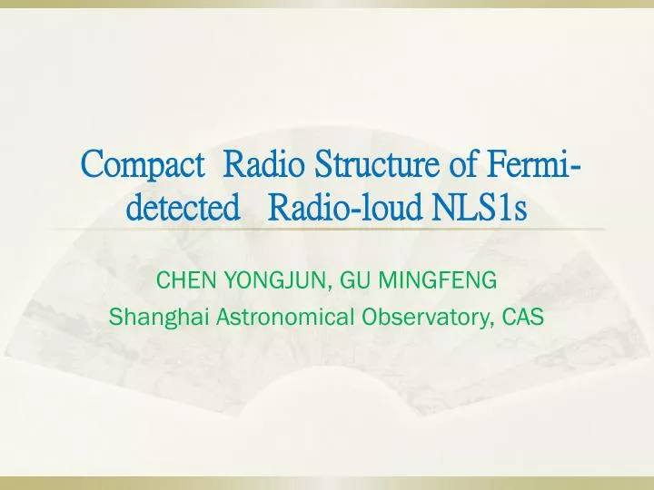 compact radio structure of fermi detected radio loud nls1s