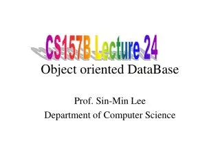 Object oriented DataBase
