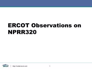 ERCOT Observations on NPRR320