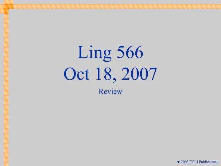 ling 566 oct 18 2007