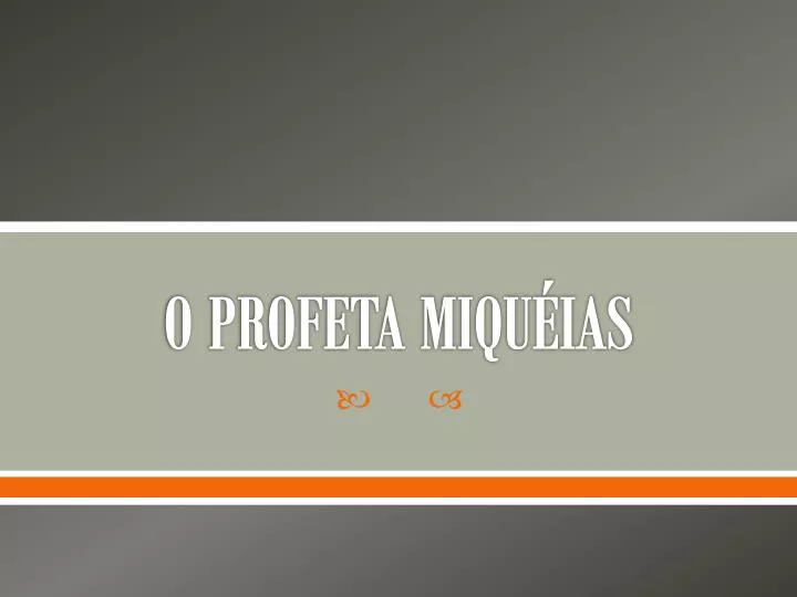 o profeta miqu ias