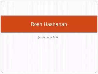 rosh hashanah