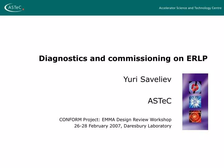 diagnostics and commissioning on erlp