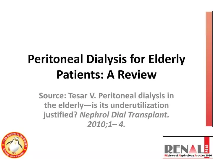 peritoneal dialysis for elderly patients a review