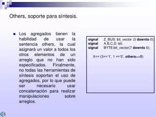 others soporte para s ntesis