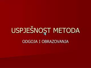 uspje nost metoda