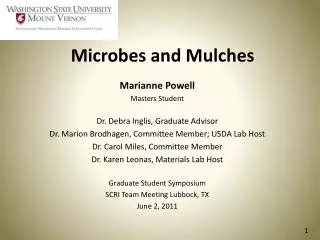 Microbes and Mulches