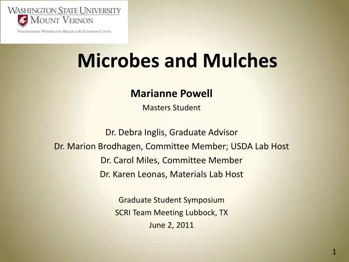 microbes and mulches