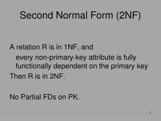 Second Normal Form (2NF)