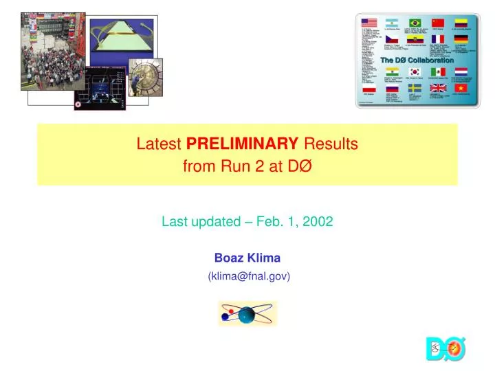 latest preliminary results from run 2 at d