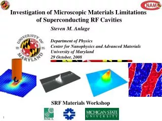 Investigation of Microscopic Materials Limitations of Superconducting RF Cavities