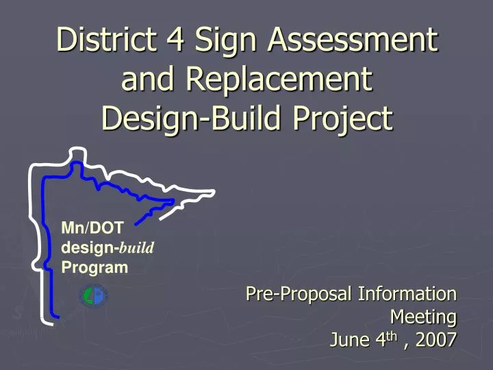 district 4 sign assessment and replacement design build project