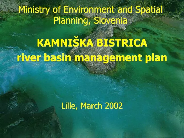 ministry of environment and spatial planning slovenia