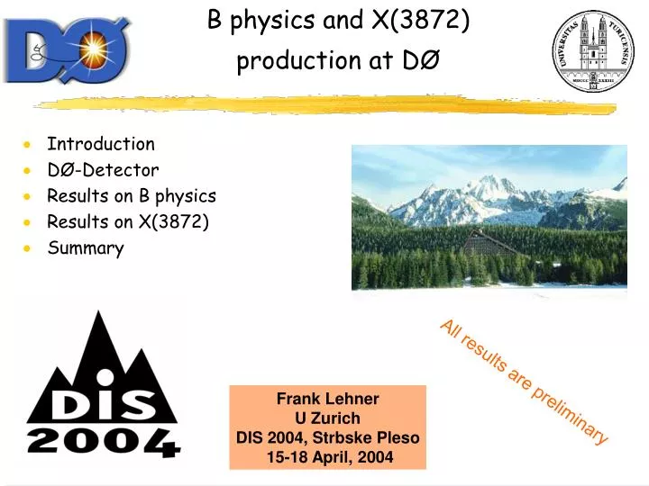 b physics and x 3872 production at d