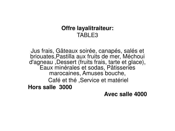 offre layalitraiteur table3