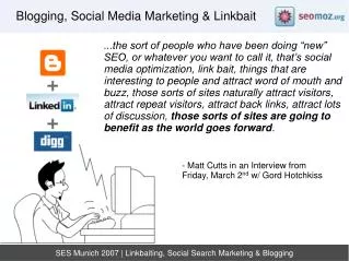 SES Munich 2007 | Linkbaiting, Social Search Marketing &amp; Blogging