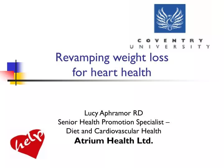 revamping weight loss for heart health