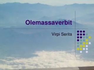 olemassaverbit