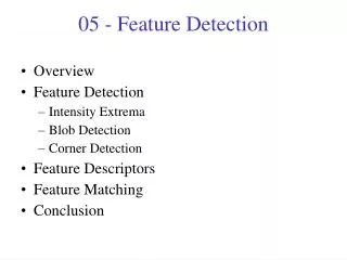 05 - Feature Detection