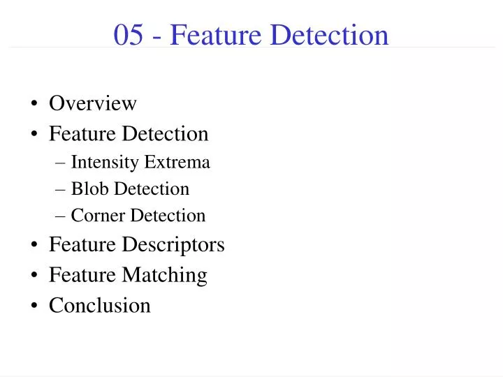 05 feature detection