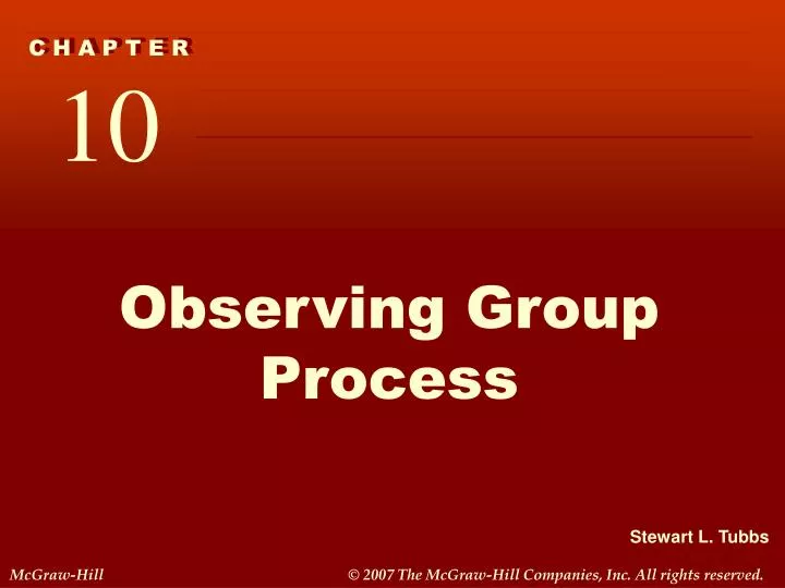observing group process