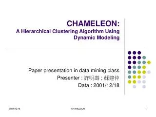 CHAMELEON: A Hierarchical Clustering Algorithm Using Dynamic Modeling