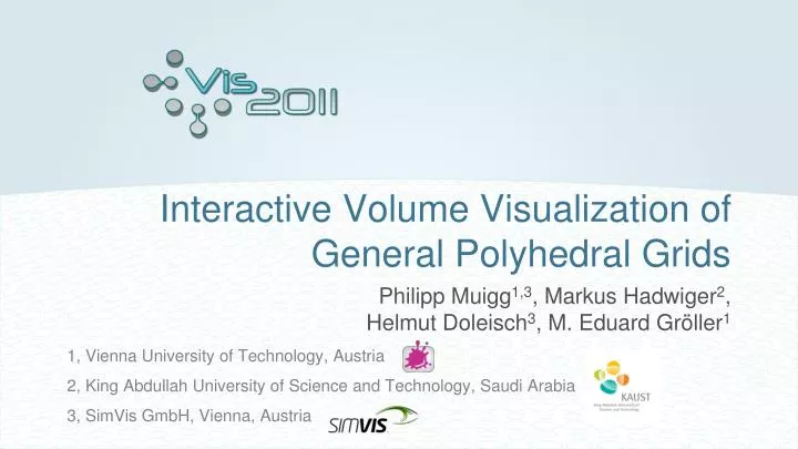 interactive volume visualization of general polyhedral grids