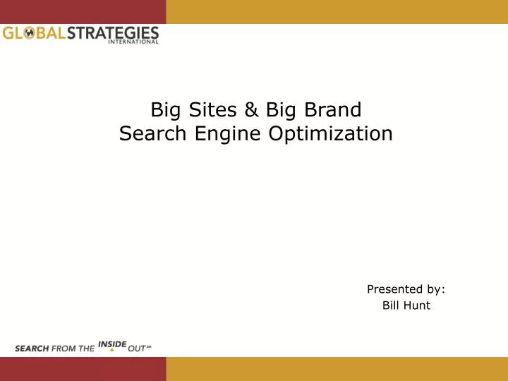 big sites big brand search engine optimization