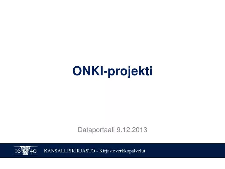 onki projekti