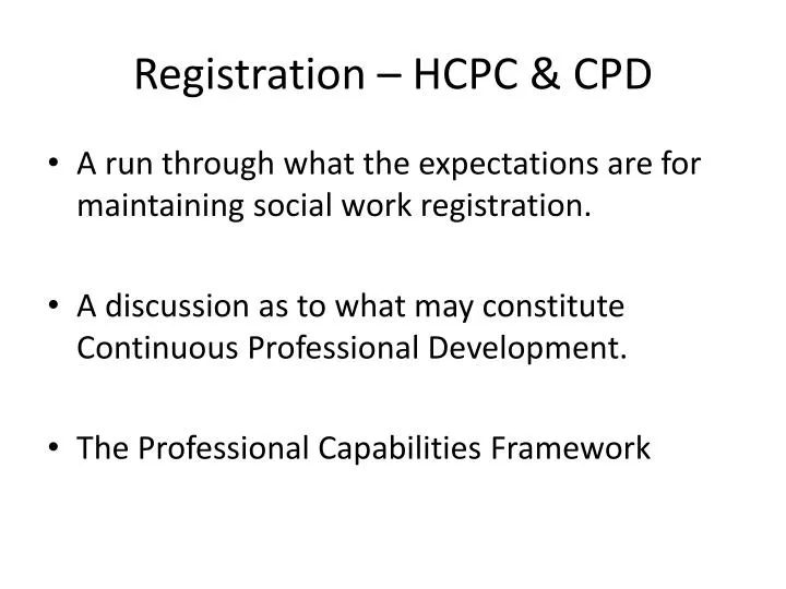 registration hcpc cpd